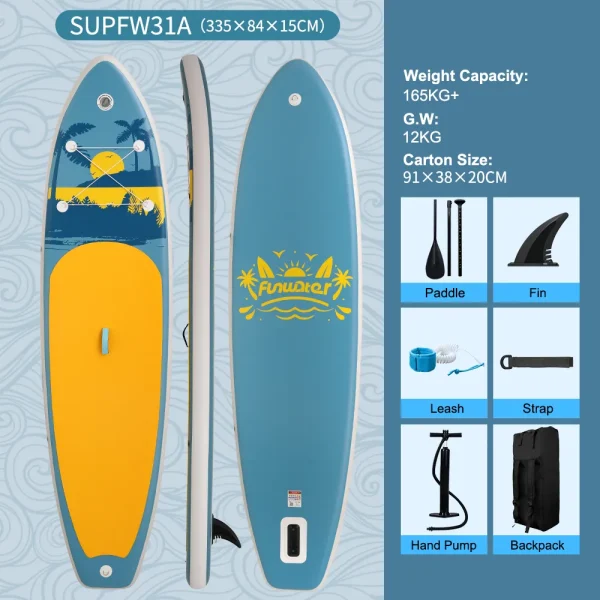 Coastal Vibes 11′ SUP Board - Image 4