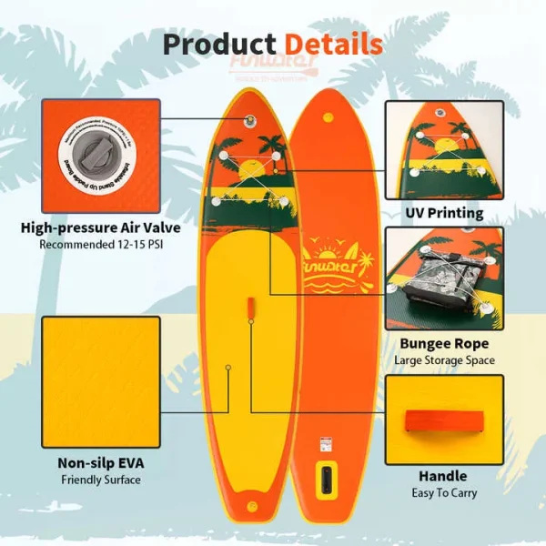 Coastal Vibes 11′ SUP Board - Image 3