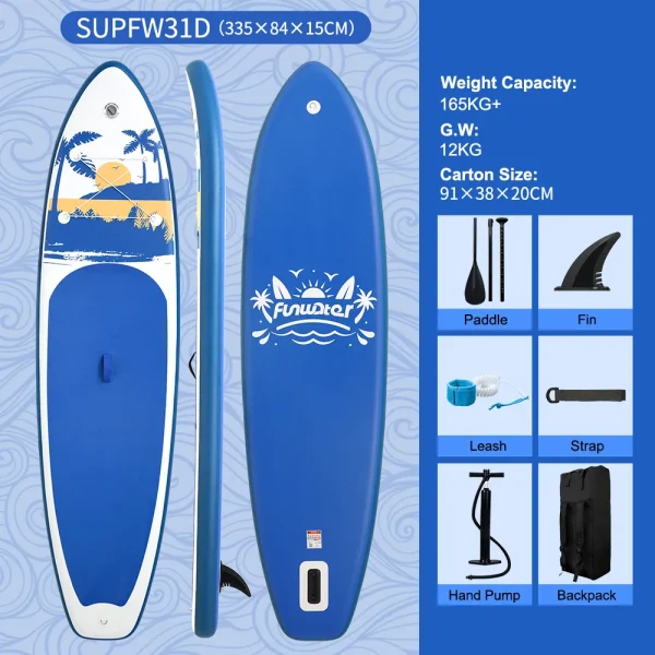 Coastal Vibes 11′ SUP Board - Image 4