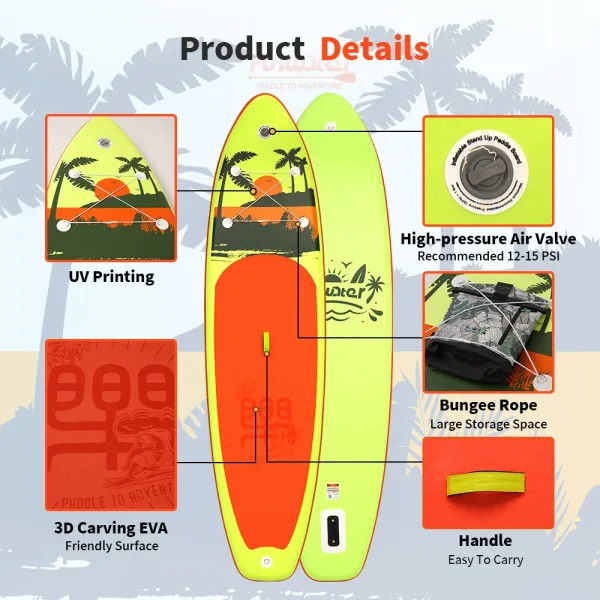 Coastal Vibes 11′ SUP Board - Image 3